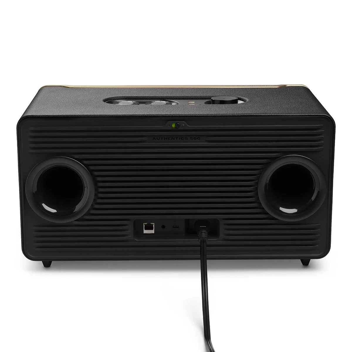 JBL Authentics 500 Wireless Bluetooth Speaker with Dolby Atmos Music (Black/Gold)