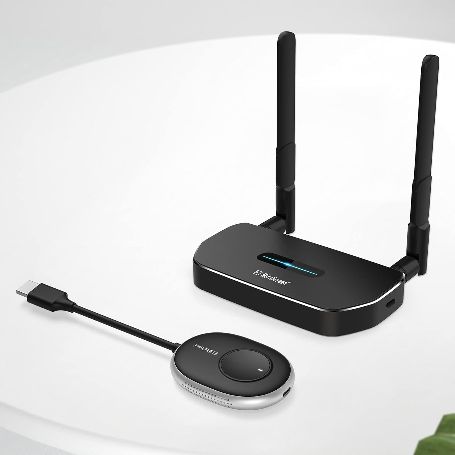 4K Wireless HDMI Transmitter and Receiver Kit, MiraScreen Q5 Wireless WiFi Display Dongle Streaming Video Audio from Camera Set-Top Box PC Laptop Smartphone Tablet to TV Projector Monitor