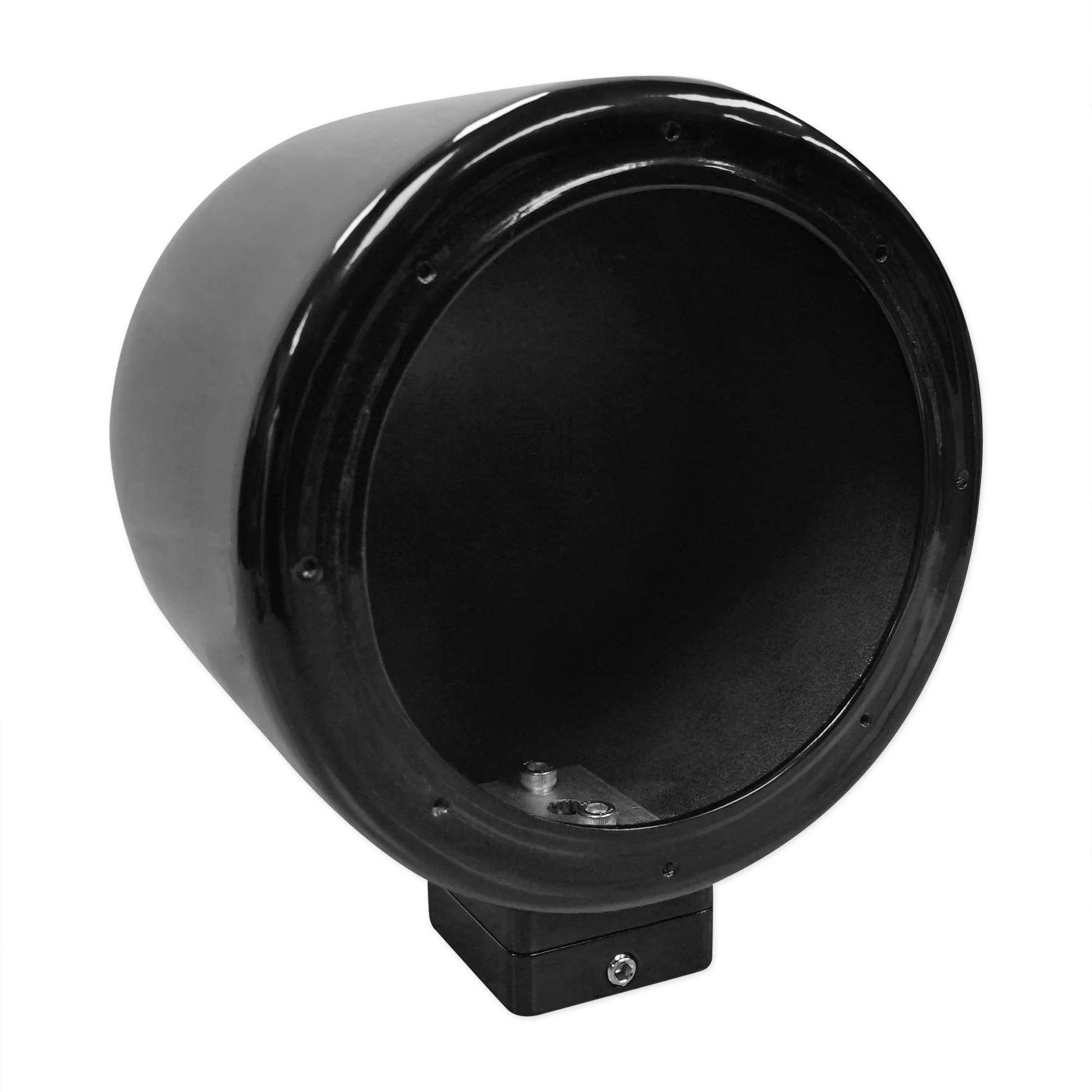 (2) Rockville 5.25" 360° Swivel Black Aluminum Surface Mount Boat Speakers