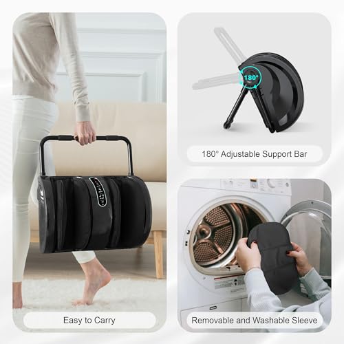 Snailax Foot Massager with Heat, Shiatsu Feet and Calf Massager Machine for Plantar Fasciitis, Neuropathy, Improve Circulation, Foot Leg Massager with Remote Control