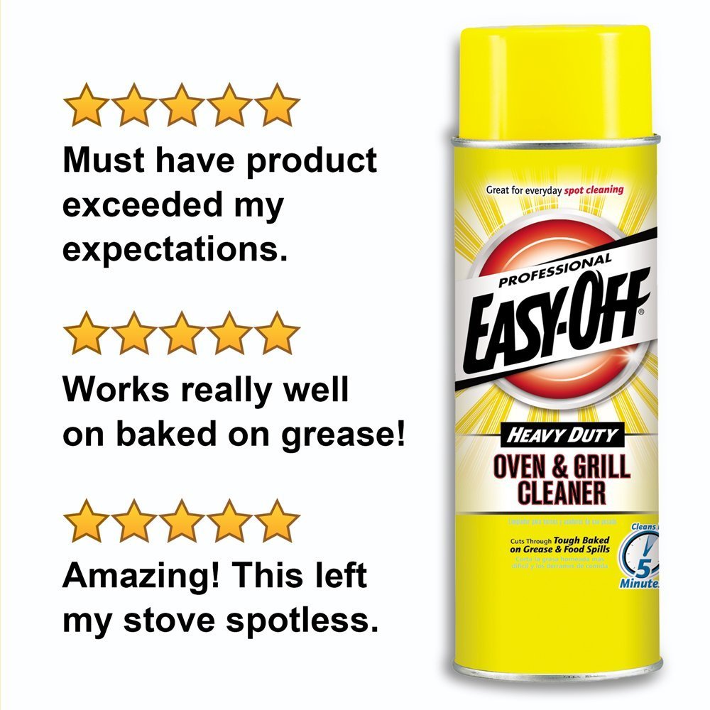 Easy-Off-74017 Professional Fume Free Max Oven Cleaner, Lemon 144 oz (6 Cans x 24 oz) Pack of 2