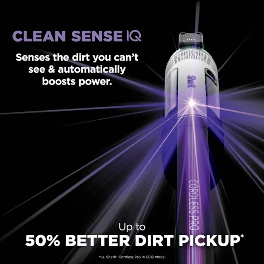 Shark IZ540H Cordless Pro Stick Vacuum with Clean Sense IQ Technology (Renewed) Bundle with 2 YR CPS Enhanced Protection Pack
