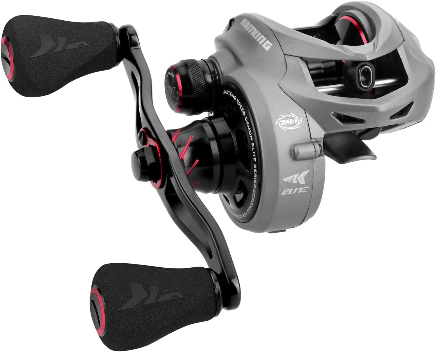 KastKing Speed Demon Elite Fishing Reel, Skipping/Deadbolt Baitcaster/World’s Fastest 10.5:1 Gear Ratio Baitcasting Reel, 10+1 Shielded Stainless Steel BB, CNC Aluminum Frame, 8.6:1 Also Available