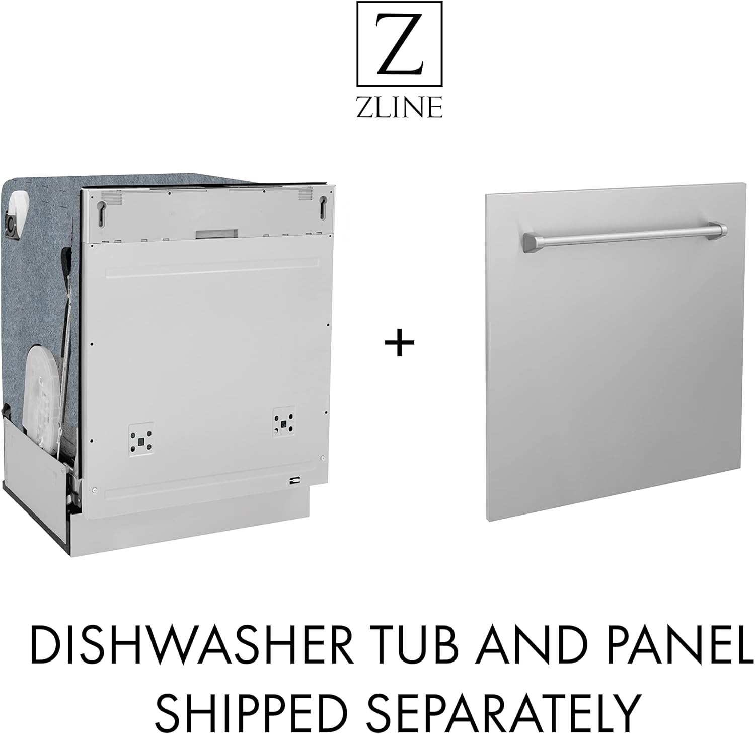 ZLINE 24" Monument Series 3rd Rack Top Touch Control Dishwasher in Stainless Steel with Stainless Steel Tub (DWMT-304-24)