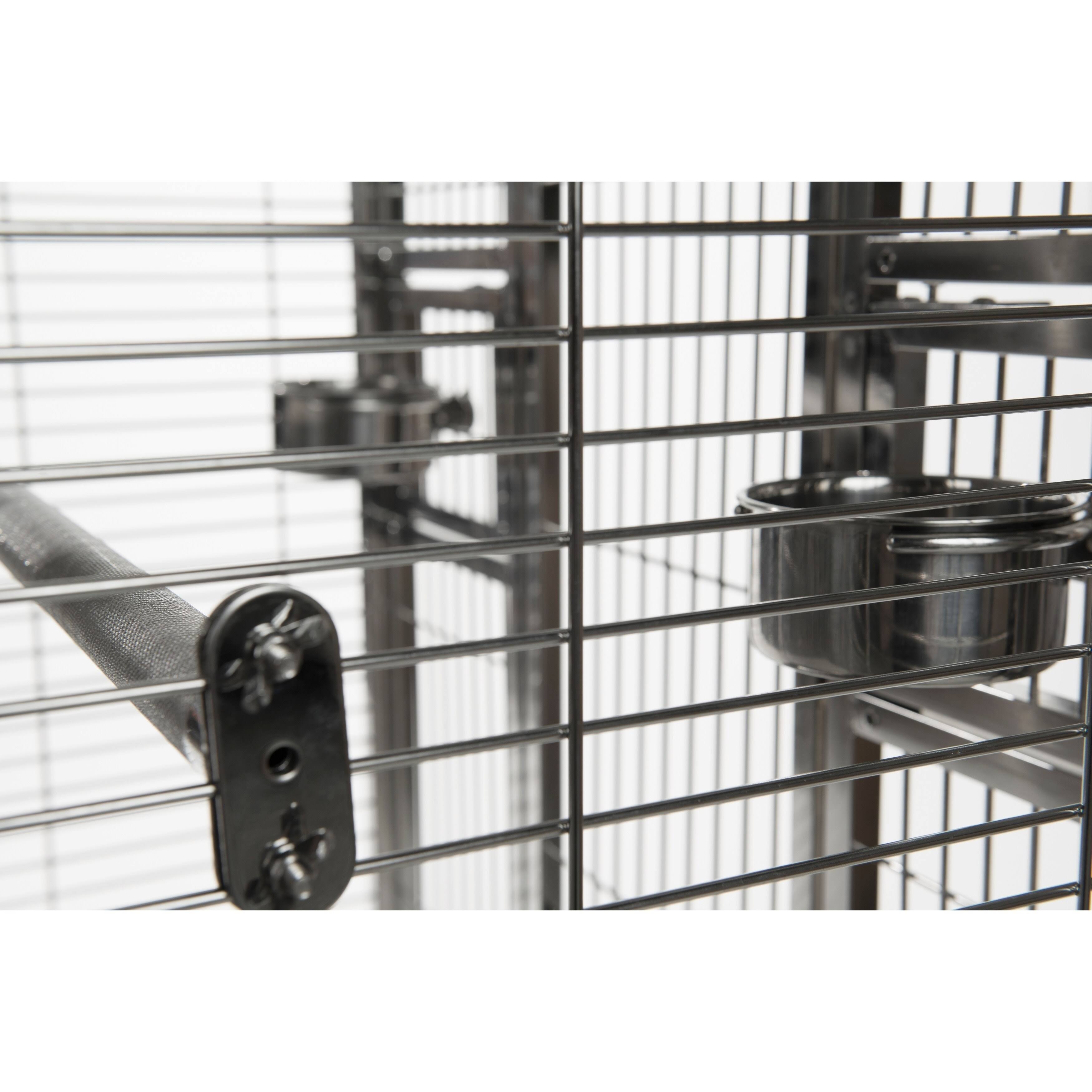 Prevue Pet Products Stainless Steel Playtop Bird Cage