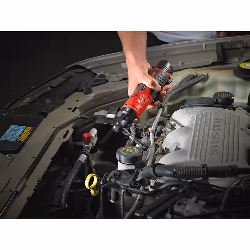 M12 12V Lithium-Ion Cordless 1/4 in. Ratchet and 3/8 in. Ratchet Combo Kit (2-Tool) W/ (2) 2.0Ah Batteries