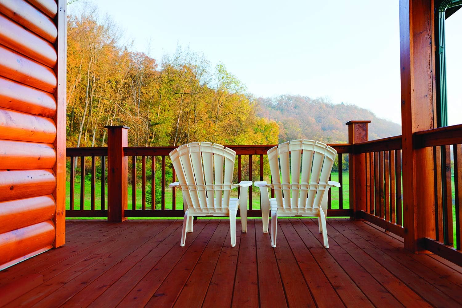 Storm Stain Protector - Golden Oak, 5 Gallons, Protects Outdoor Wood from Water & UV Rays, Siding, Fence & Deck Stain and Sealer, Outdoor Wood Stain and Sealer
