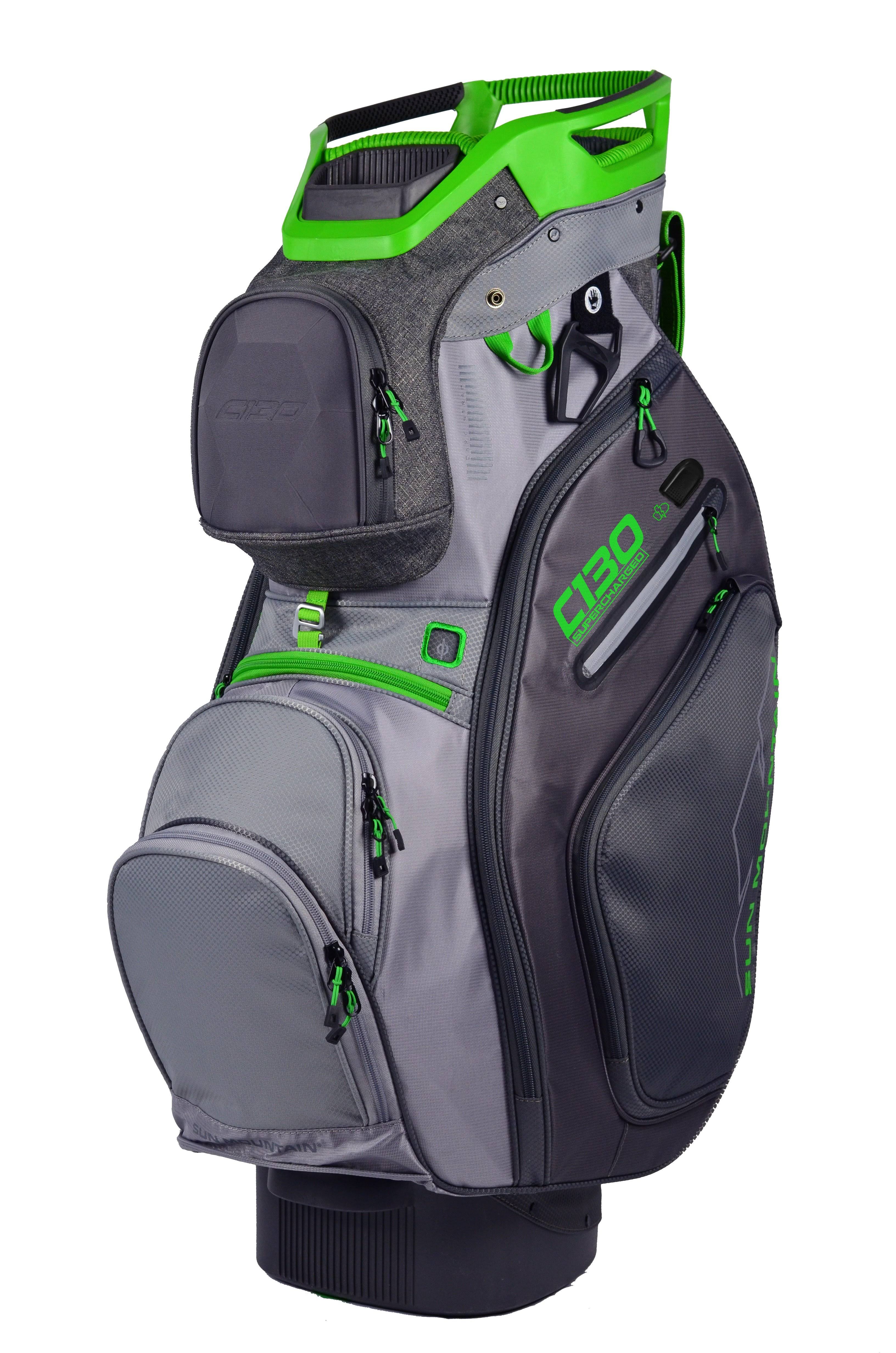 Sun Mountain 2019 C-130 Supercharged Cart Bag | Black