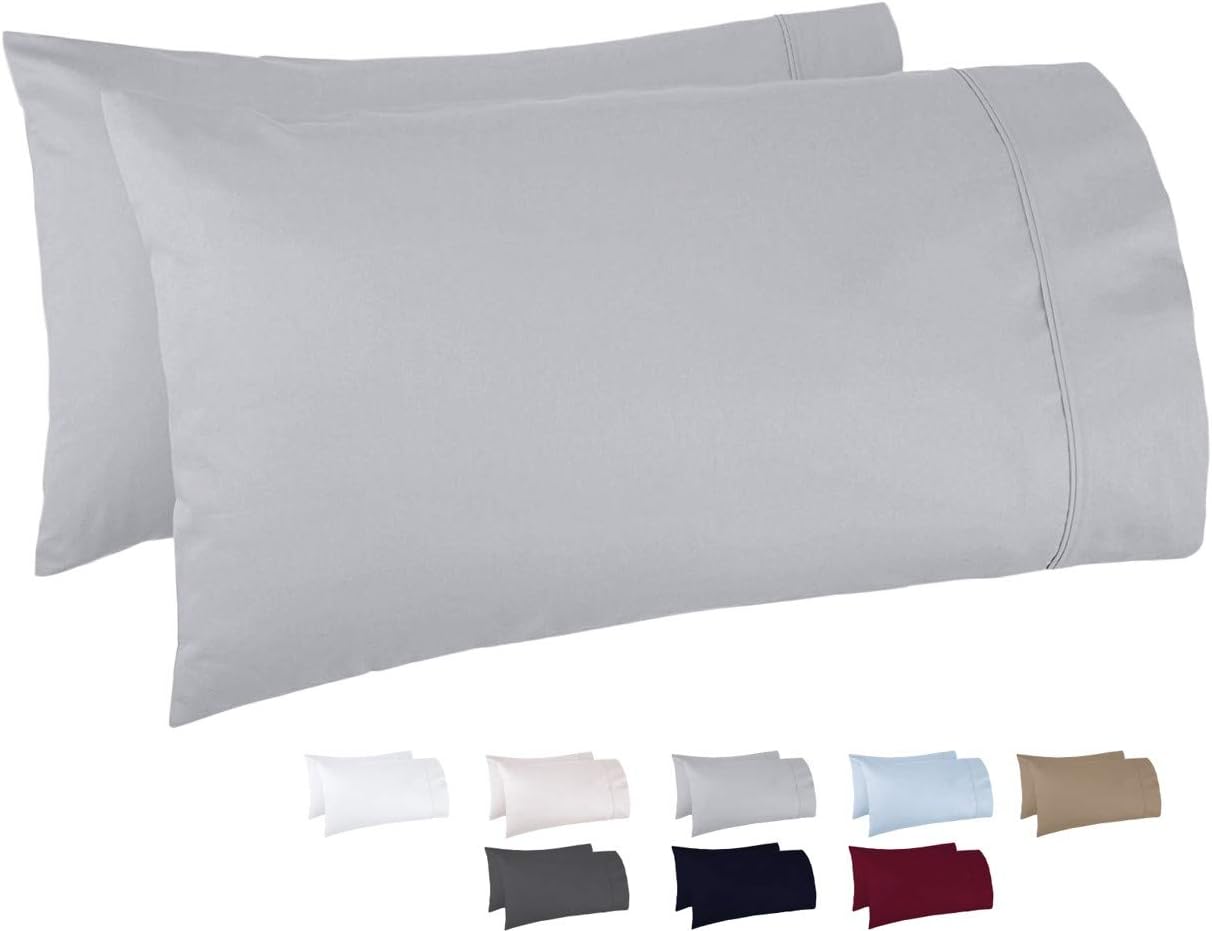 Carressa Linen 1000 Thread Count 100% Long Staple Soft Egyptian Cotton Sheet Set, 4 Piece Set, California King Sheets, Upto 17" Deep Pocket, Smooth & Soft Sateen Weave, Luxury Bedding, Blush