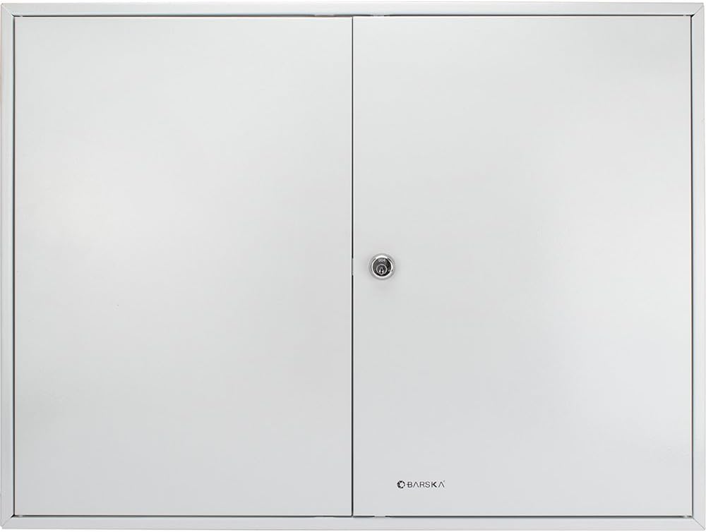 Barska 600 Position Key Cabinet with Key Lock, Grey