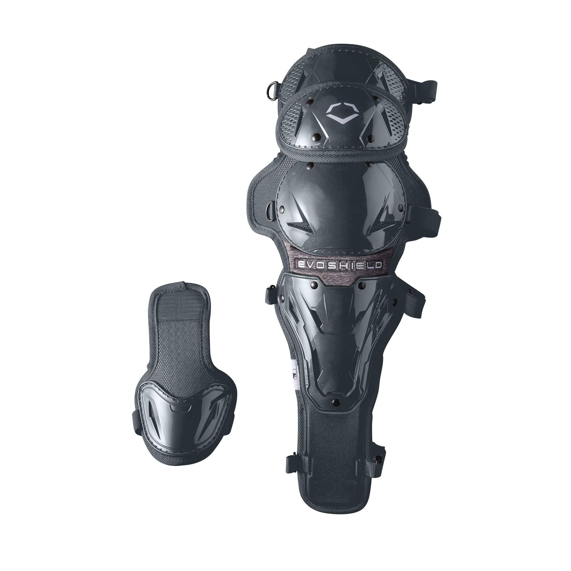EvoShield Adult PRO-SRZ Catcher&s Upper Leg Guards, Charcoal
