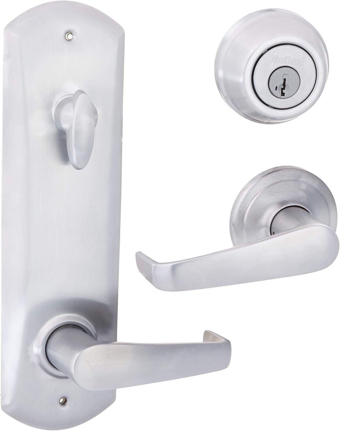 Kwikset 508KNL-26DS Light Commercial Kingston Interconnected Passage Door Lock Smart Key Satin Chrome Finish