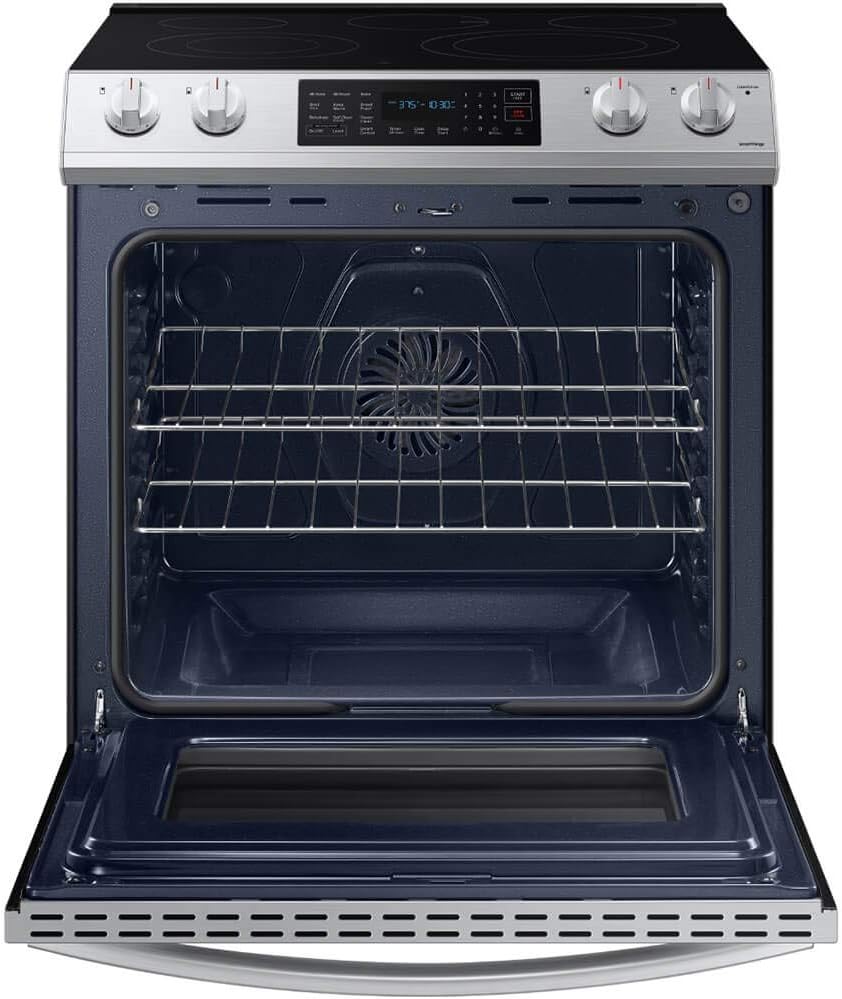 SAMSUNG NE63T8311SS 6.3 cu ft. Smart Slide-in Electric Range with Convection in Stainless Steel