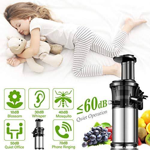 Juicer Slow Juicers Machine Portable Vertical Cold Press Juicer with