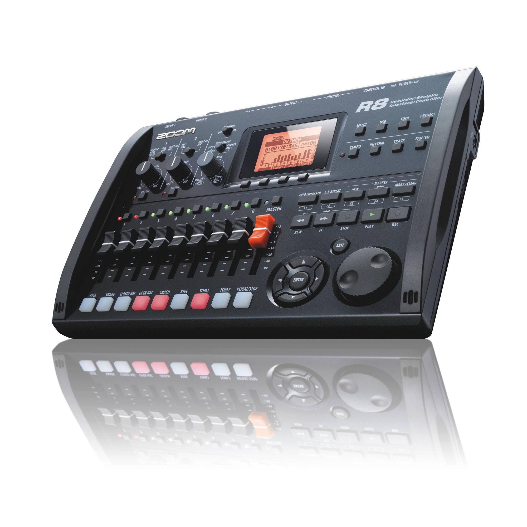 Zoom R8 Recorder - 8-Track Recorder - Audio Interface - Pad Sampler