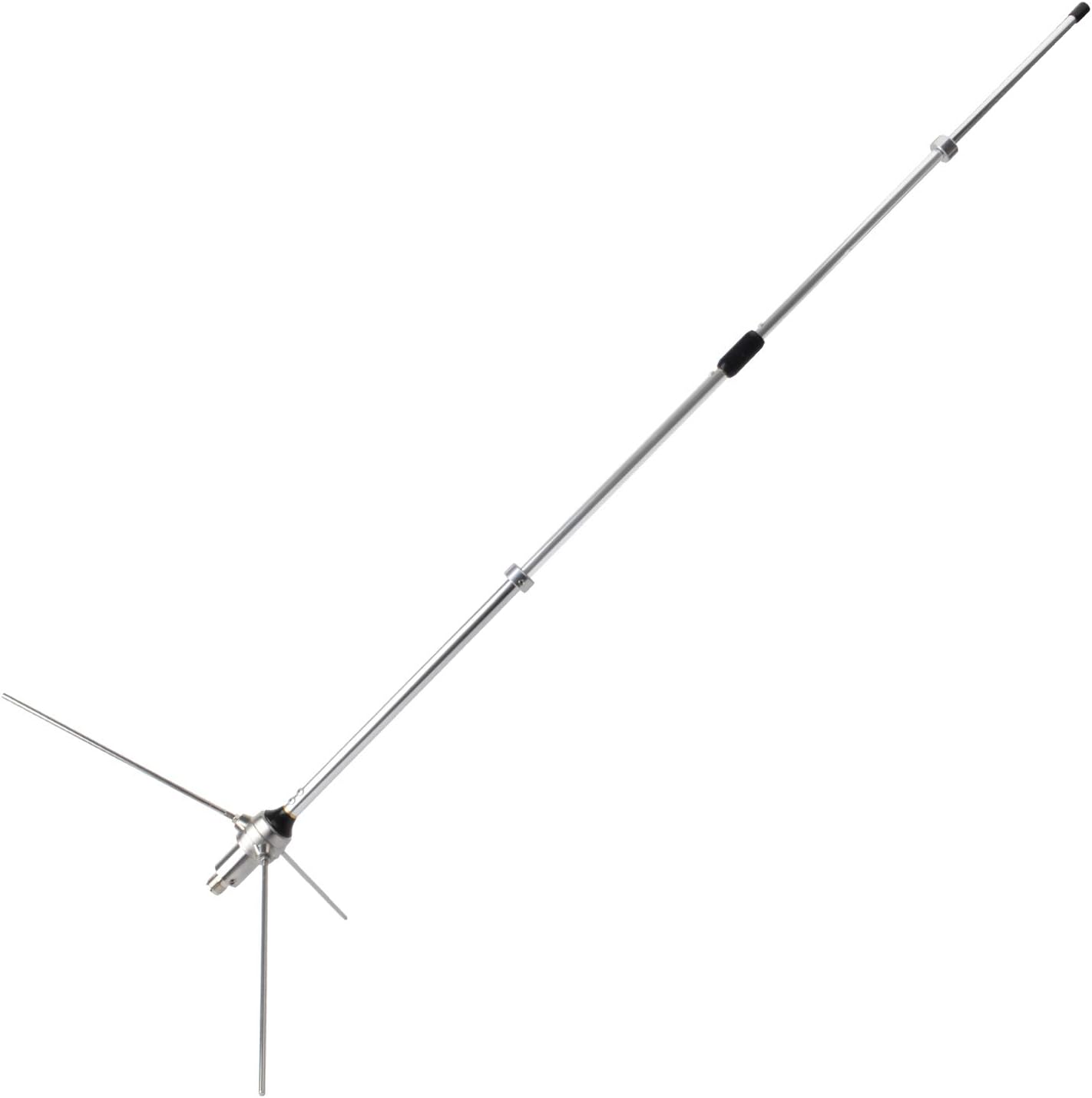 UAYESOK UHF Ham Amateur Base Station Antenna Tunable GMRS Vertical Base Antenna 70cm 390-470MHZ 100W 6.0dBi SO239 Connector for Device Repeater Ham Radio