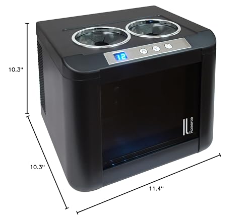 Vinotemp Bottle Wine Chiller Regrigerator with Open Countertop Freestanding Design, Electric Wine Cooler with Adjustable Temperature Control