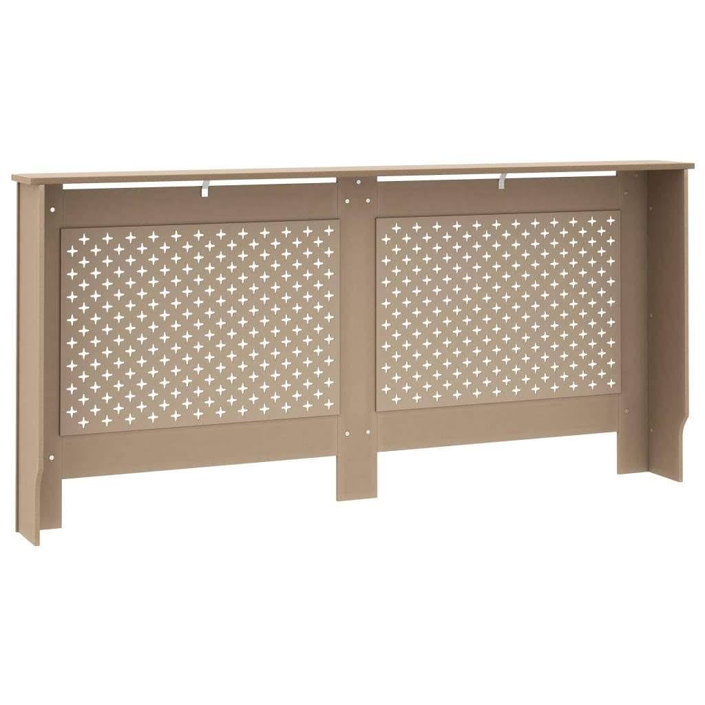 vidaXL Radiator Cover 67.7x22x17.5x22x31.9x22 MDF, 288199
