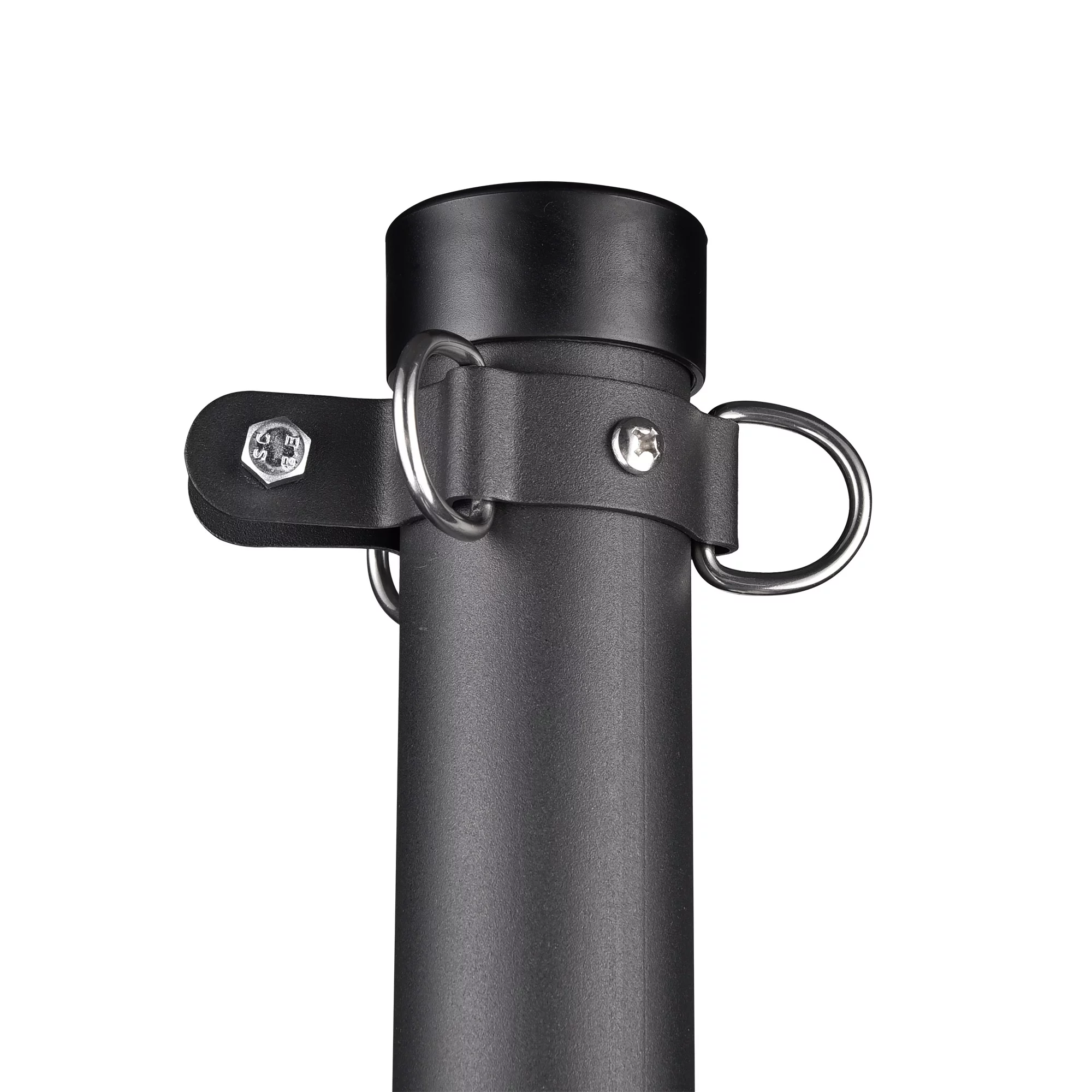 Yescom 10Ft Shade Sail Pole Post Canopy Awning Deck Patio Backyard with Pole Bracket Clamp Powder Patio Outdoor Black