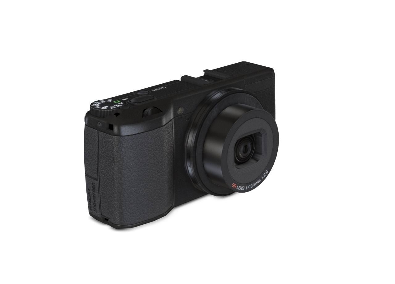 Ricoh GR 16.2 MP Compact Digital Camera - 1080p - Black