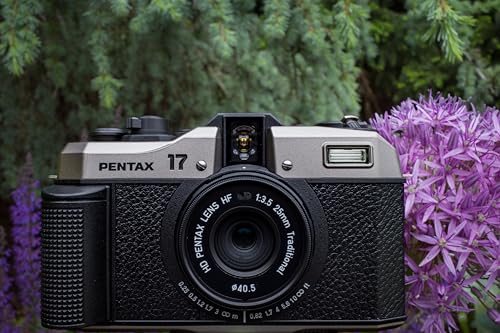 Pentax 17 35mm Film Camera That captures up to 72 Images per roll with a Vertical (Half Frame) Orientation, Perfect for Social Media.