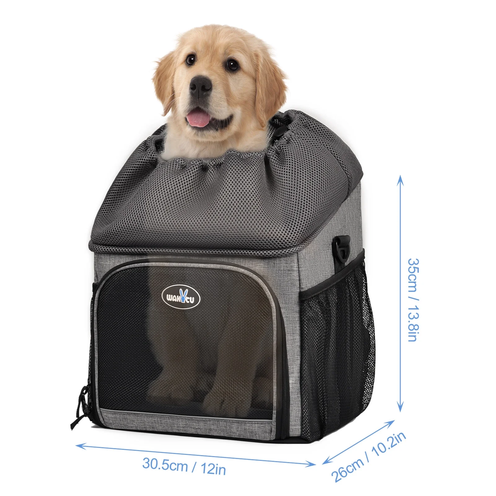 Pet Bicycle Carrier Backpack Dog Bike Basket Carrier Foldable Removable
