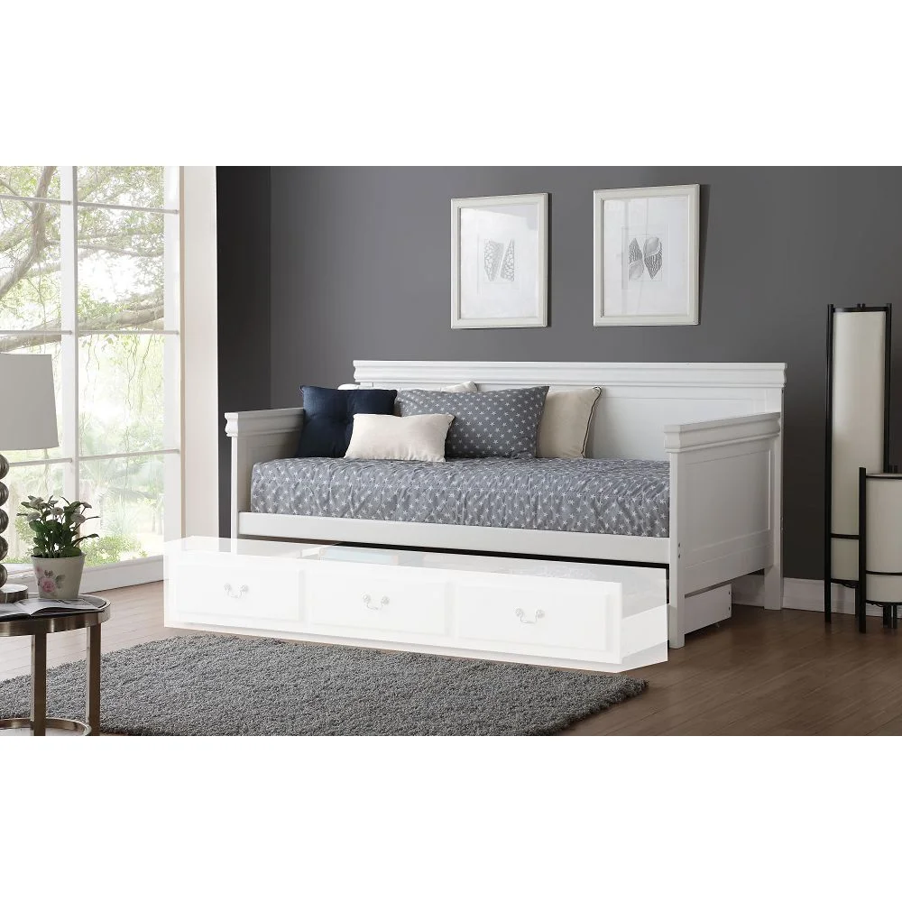 Bailee Daybed (Twin Size) in White 39100 (trundle is sold separately)