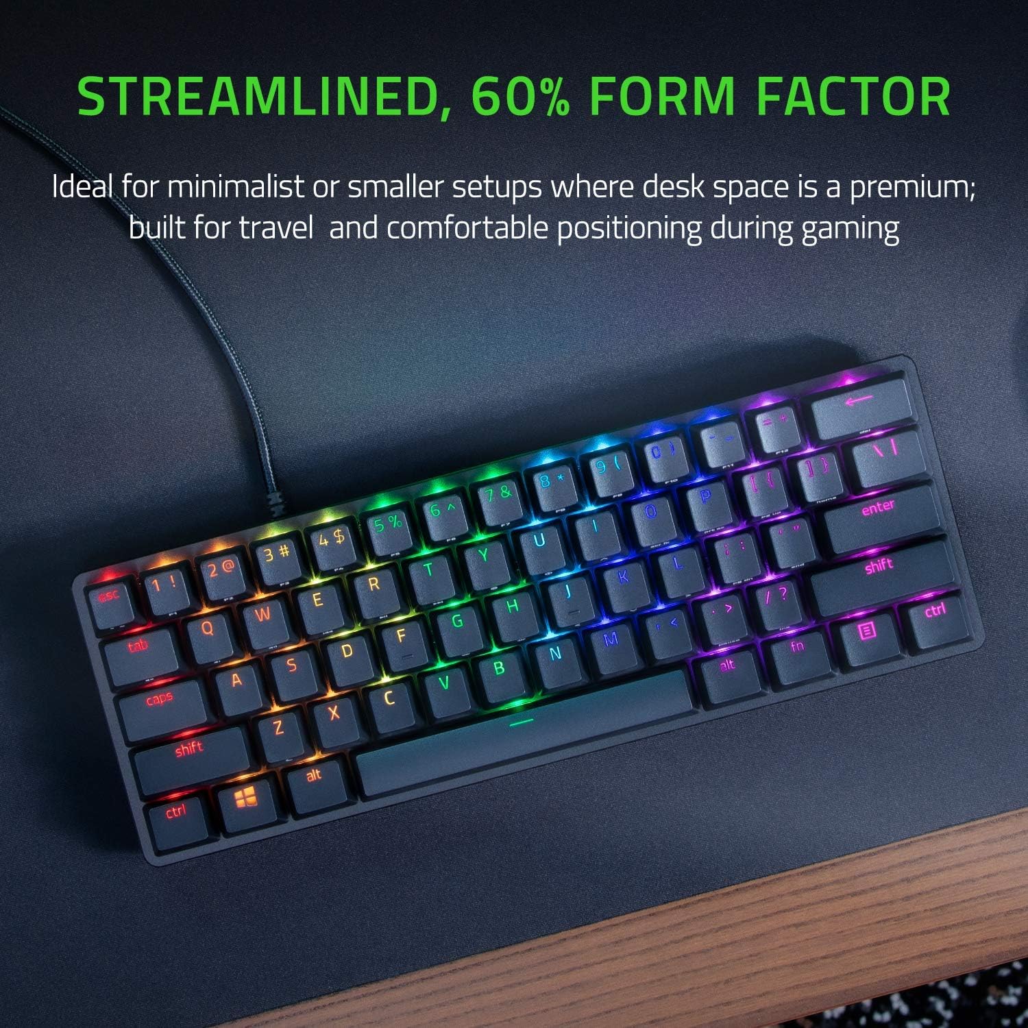 Razer Huntsman Mini Clicky Optical Switch Gaming Keyboard with RGB Chroma Backlighting (Renewed)