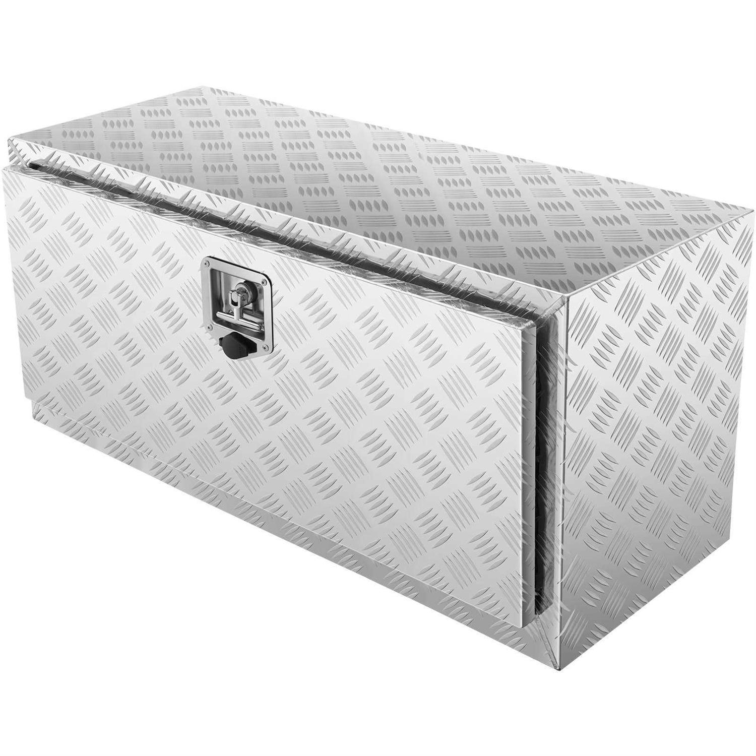 VEVOR Underbody Truck Box Pickup Storage Box, Heavy Duty Aluminum Diamond Plate Tool Box with Lock and Keys - Shop Hardware Tools Online Store