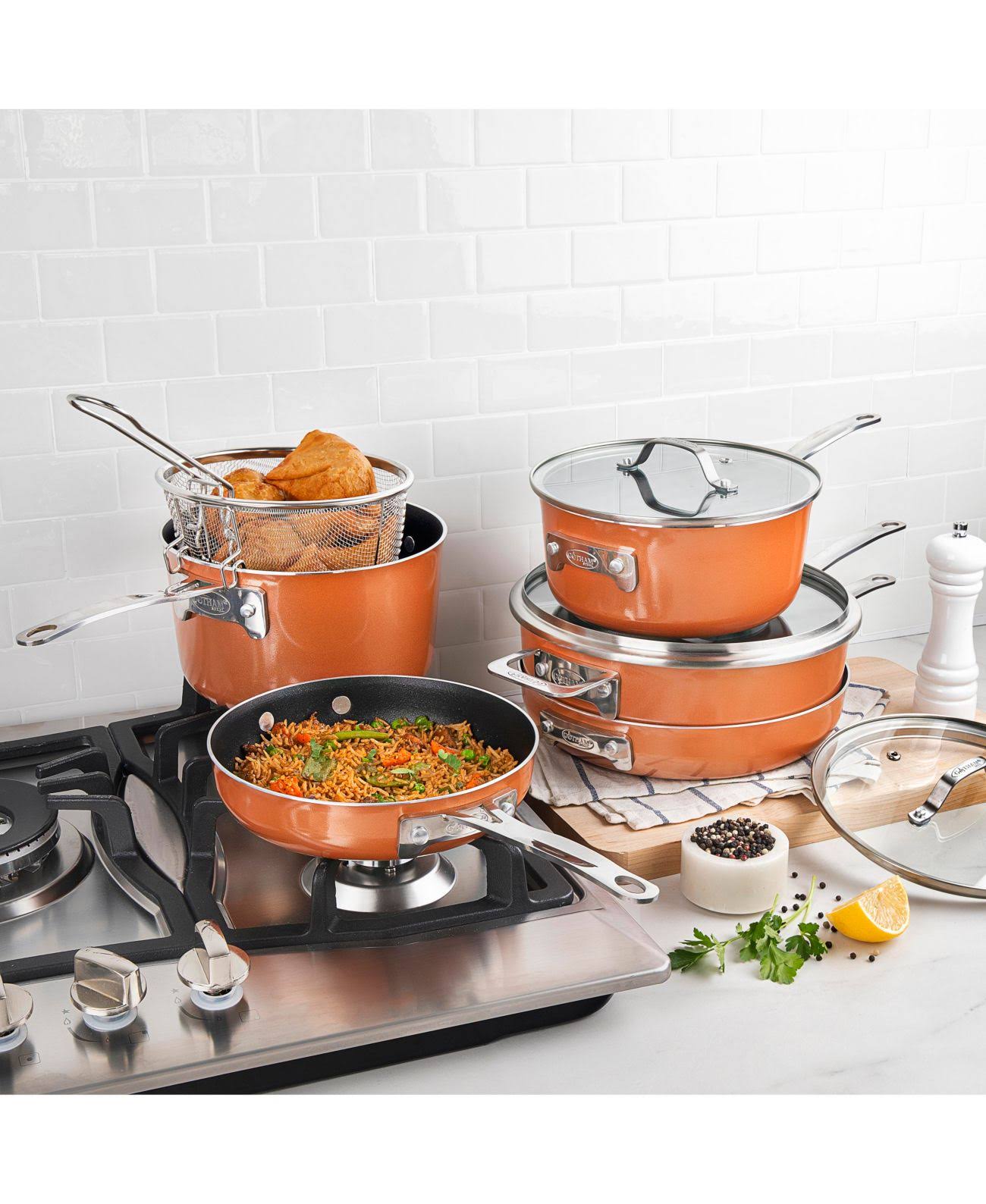 Gotham Steel 10-piece Stackmaster Nonstick Aluminum Cookware Set