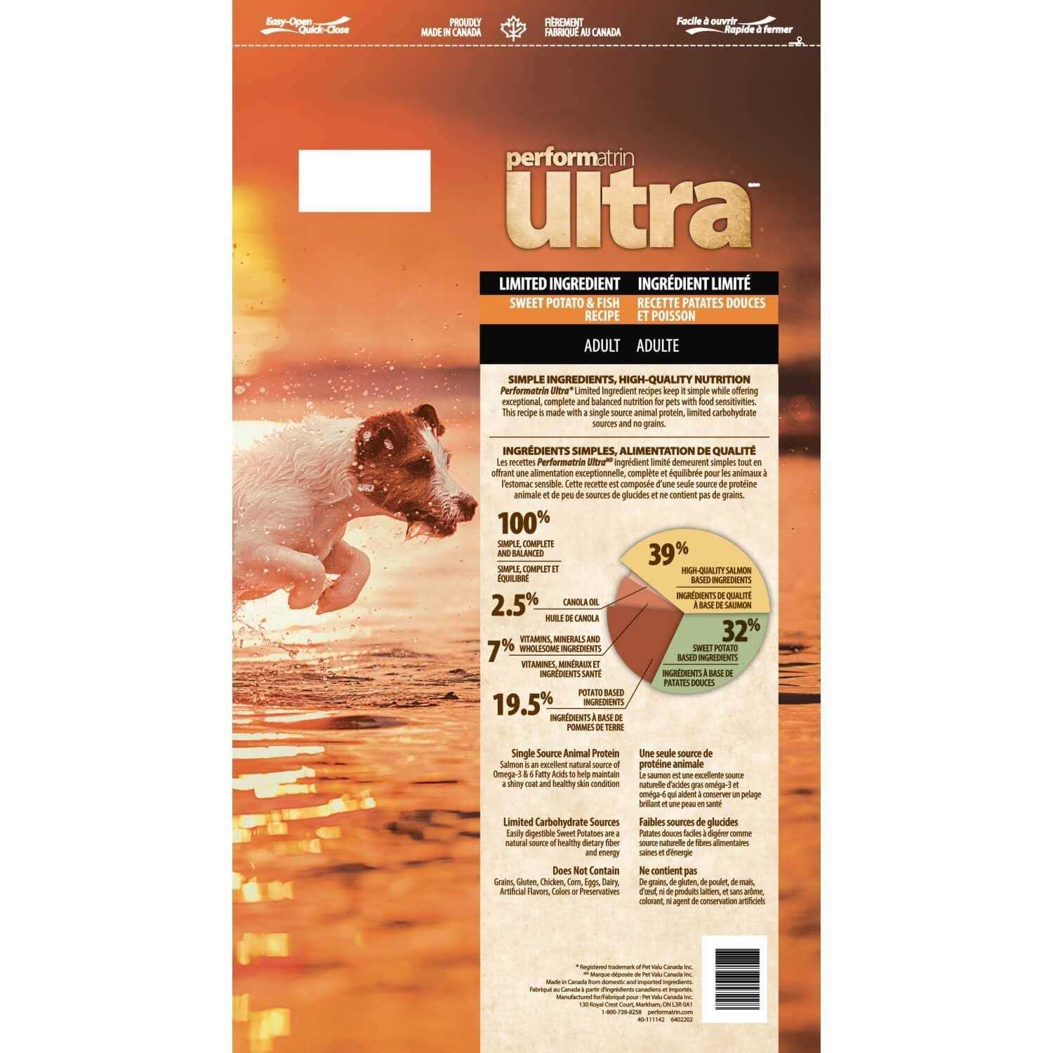Performatrin Ultra Limited Ingredient Sweet Potato &amp; Fish Adult Dog Food - Pet Supplies online store
