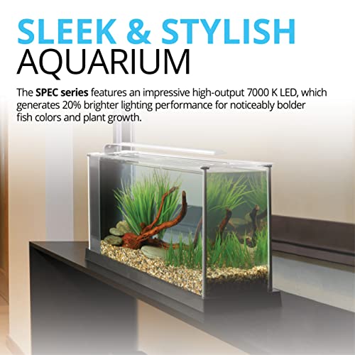 Fluval SPEC Freshwater Aquarium Kit, Aquarium with LED Lighting and 3-Stage Filtration