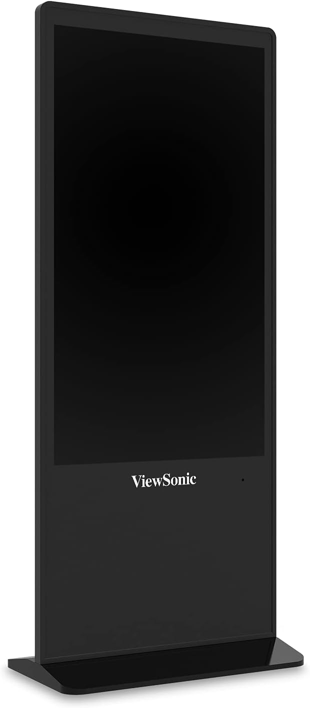 ViewSonic EP5542 55 Inch 4K Ultra HD All-in-one Free-Standing Digital ePoster Kiosk IPS Wide-Angle Viewing 7H Scratch-Resistant HDMI DisplayPort LAN RJ45