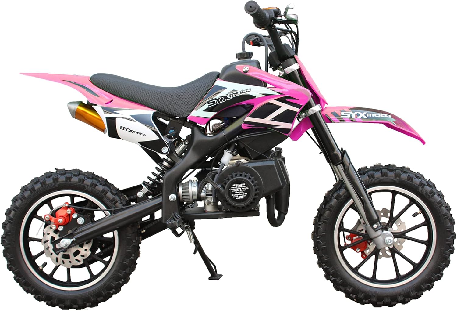 SYX MOTO Electric Start Kids Dirt Bike Holeshot 50cc Gas Power Mini Dirt Bike, BLUE