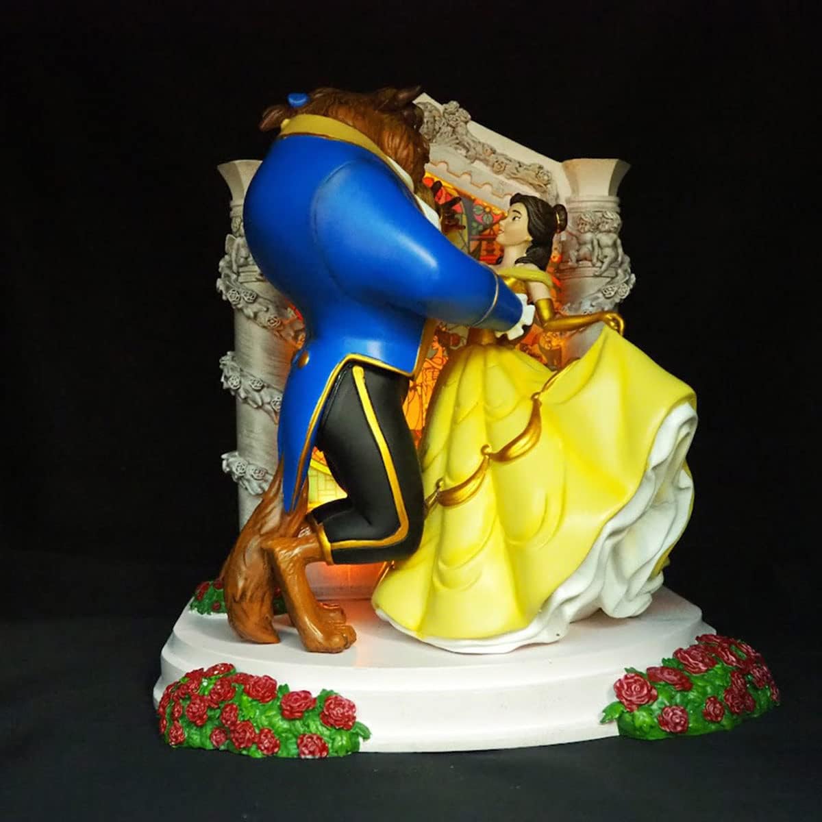 Enesco Disney Showcase Beauty and The Beast Belle Dancing Lit Figurine, 9 Inch, Multicolor