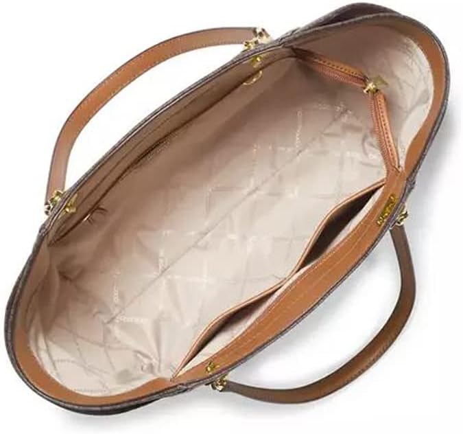Michael Michael Kors Signature Jet Set Travel Large Chain Shoulder Tote, Brown