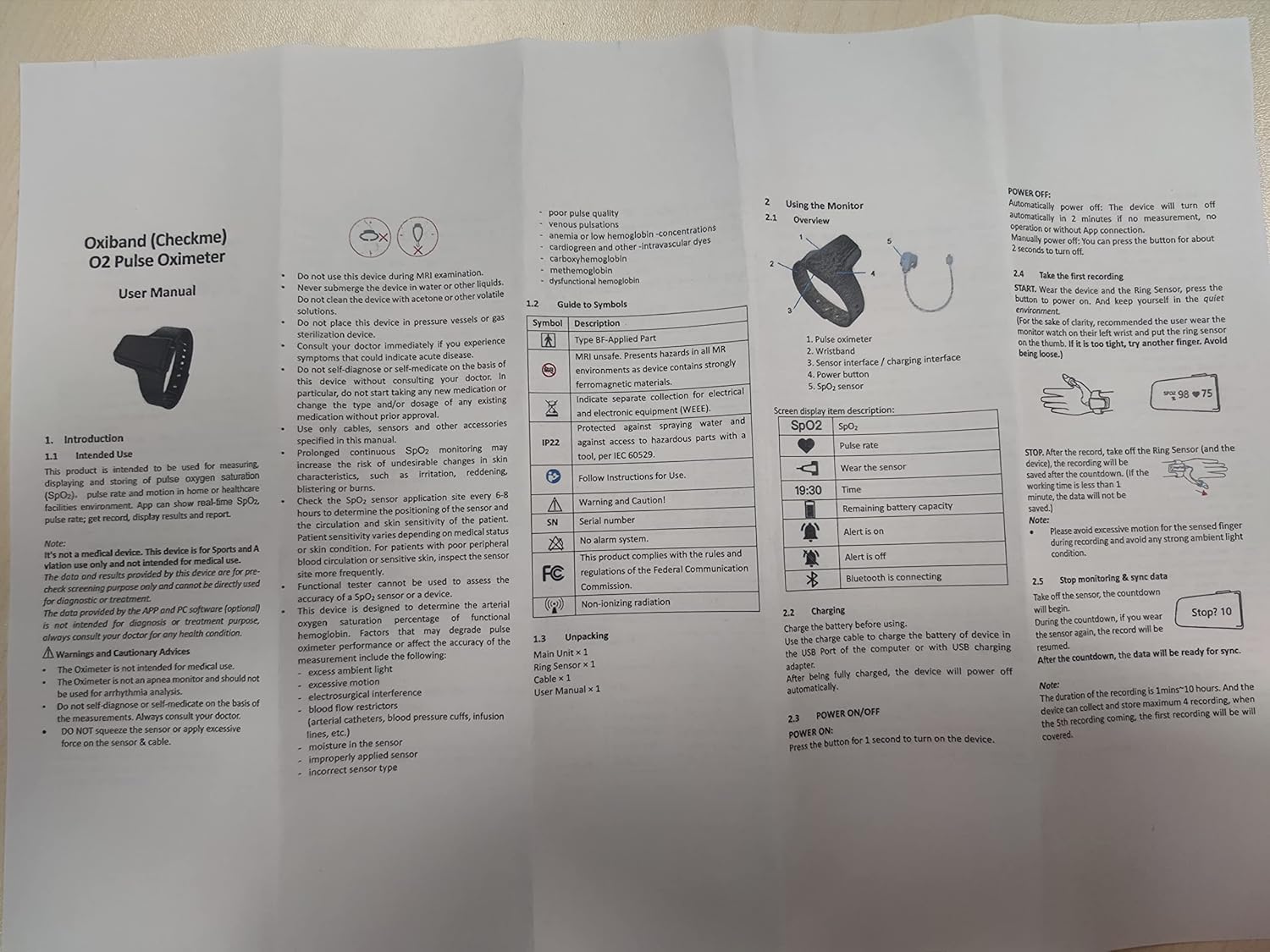 Wellue O2 Pulse Oximeter with Smart Reminder | Blood Oxygen Saturation Monitor for SpO2 and Heart Rate Tracking Continuously, Bluetooth Finger Ring with Free APP &PC Report