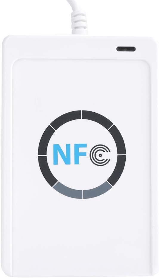 NFC Reader Writer, Contactless Smart Card Reader, NFC Reader Writer, ACR122U ISO 14443A / B + Free Software in White