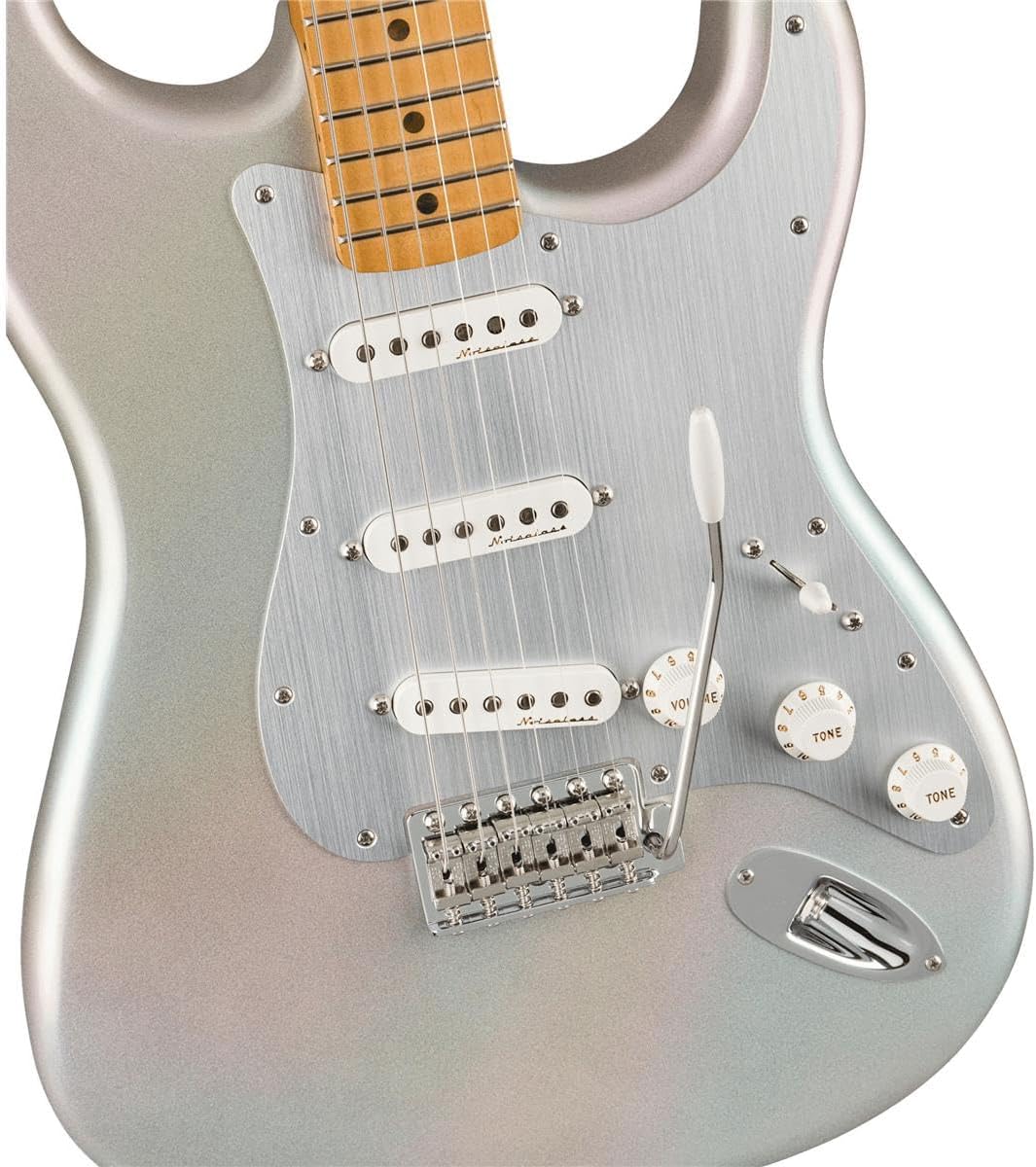 Fender H.E.R. Stratocaster Electric Guitar, with 2-Year Warranty, Chrome Glow, Maple Fingerboard