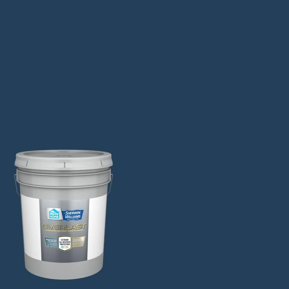 HGTV Home by Sherwin-Williams Everlast Satin Salty Dog Exterior Paint (5-Gallon) | HGSW9177-833039