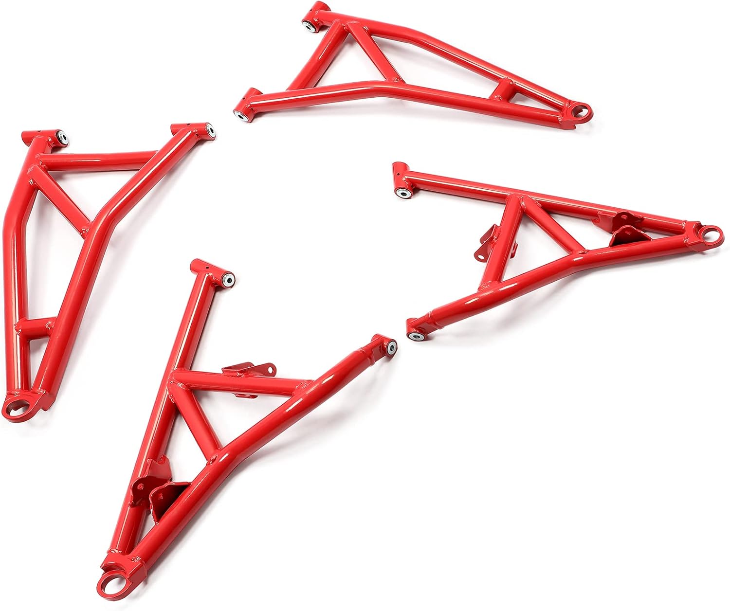 HECASA 4 A Arms Compatible with 2014-2022 Polaris RZR XP 1000 / 4 1000 1.5 Additional Clearance Front Upper & Lower A-Arms Rods High Clearance Red