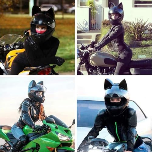 Built-in Bluetooth Motorcycle Helmet Cool Girl Full Face Flip Up Helmet Motocross Dirt Bike Helmet Adult Men Women DOT/ECE Certified FMVSS-218 Street MX BMX Racing MTB Enduro Helmet