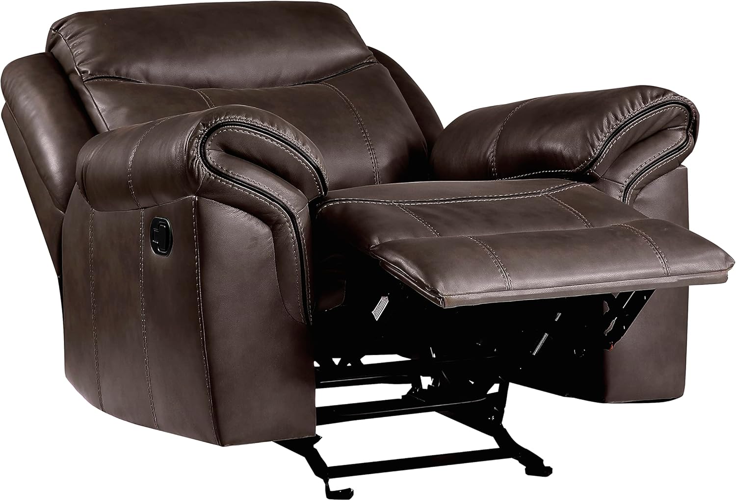 Lexicon Whirlaway Manual Reclining Living Room Sofa Set, 3-Piece, Dark Brown