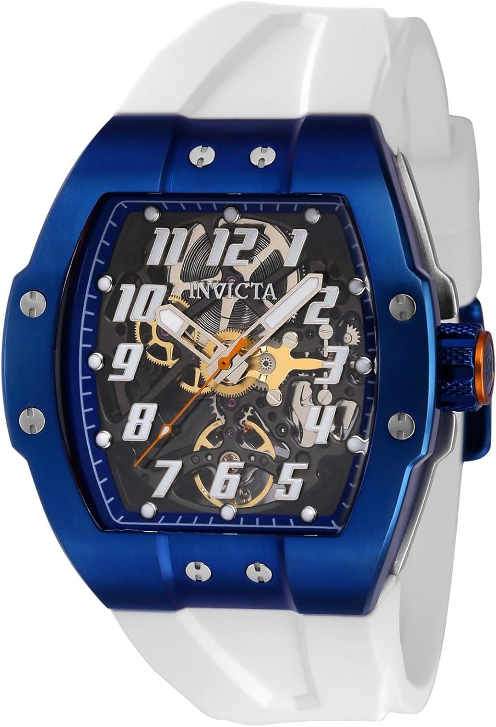 Invicta Men's 43517 JM Correa Automatic 3 Hand Transparent, Blue Dial Watch