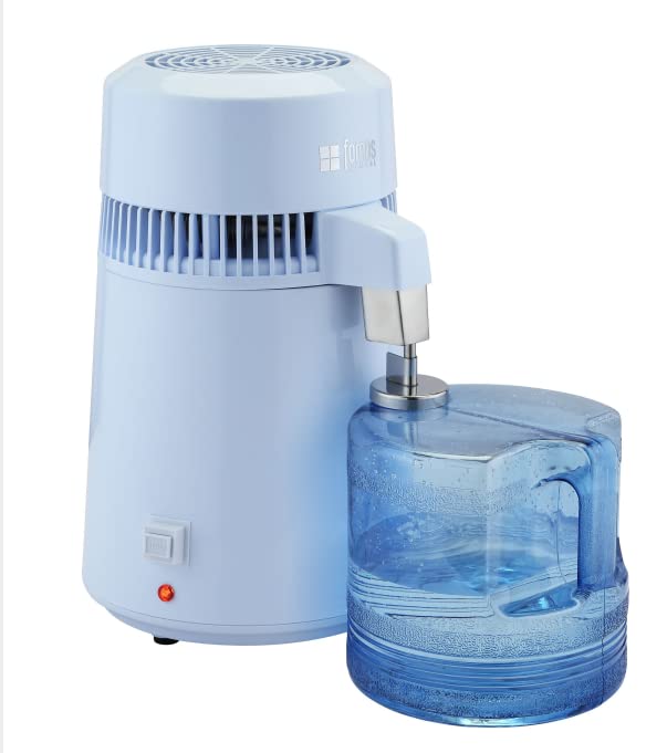 fomos DENTAL 1 Gallon Water Distiller, 4L 304 Stainless Steel Home Countertop Water Distiller