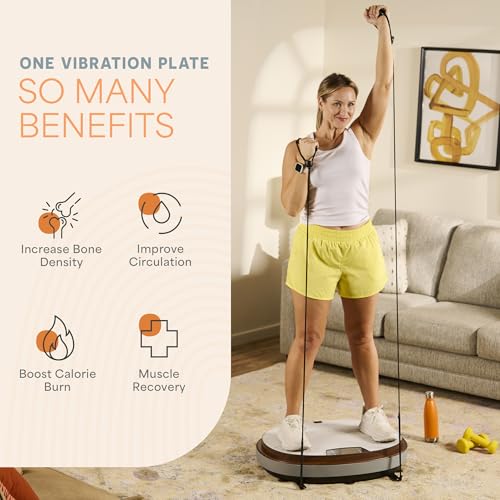 Lifepro Vibration Plate Machines – Full Body Workout, Recovery & Lymphatic Drainage with 4D Motion, Silent Operation, Joint Support, & Triple Motor Technology for Circulation, Fat Burn & Toning