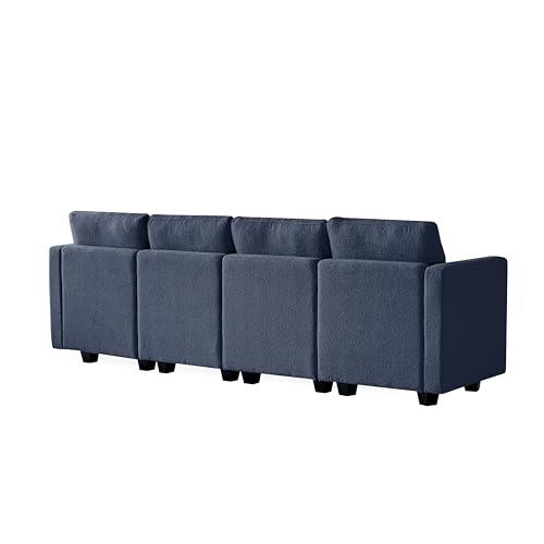 Casa Andrea Milano Modular Sectional Sofa, Boucle Fabric Convertible U Shaped Couch with Storage, 6 Seat Modular Sectional Sofa Couch with Chaise for Living Room, Apartment