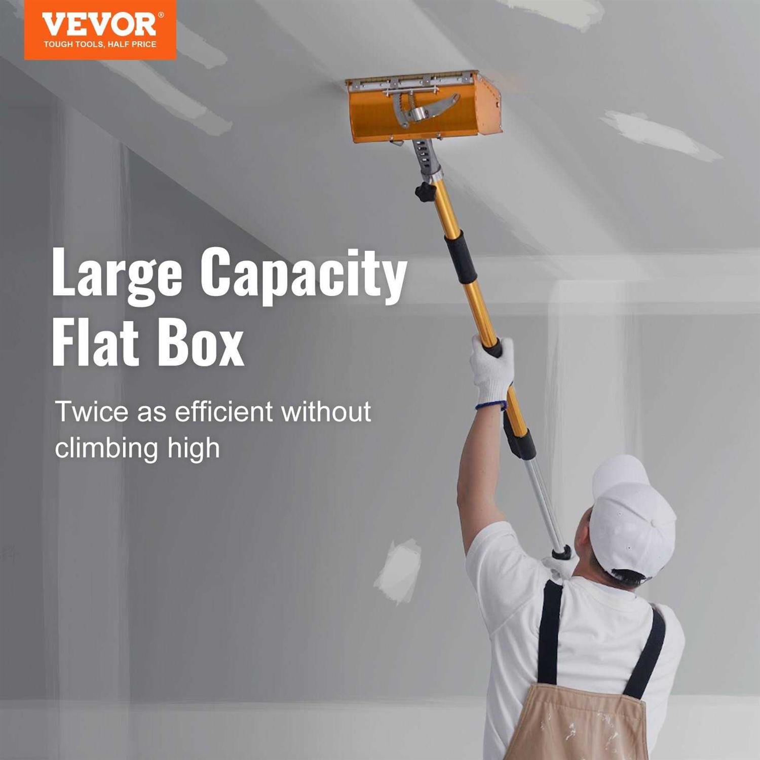 VEVOR Drywall Flat Box 10-Inch Wide Quick Clean Aluminum Finishing Mud Box for Plasterboard - Shop Hardware Tools Online Store