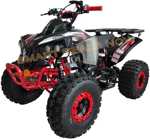 HHH Youth and Adult 125cc ATV Vitacci Outlander Fully Automatic with Reverse Double Headlights Led Gas 4 Wheeler ATVs Quads Big 19/18 inch Tires (Green) - Extra Large