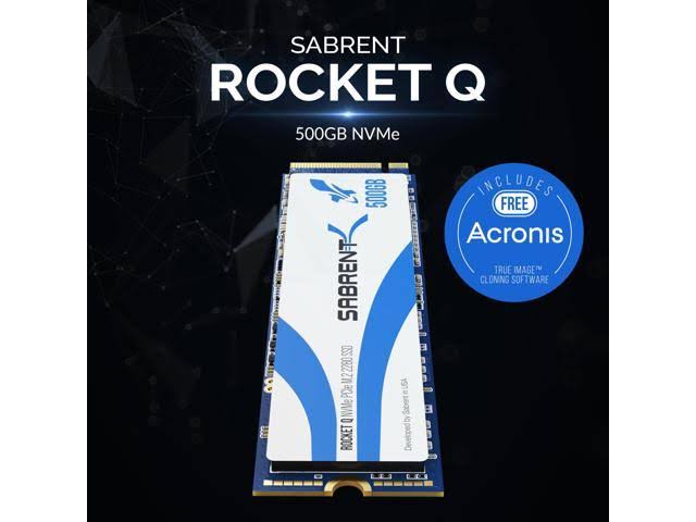 Sabrent Rocket Q 500GB NVMe PCIe M.2 2280 Internal SSD High Performance Solid State Drive (SB-RKTQ-500)